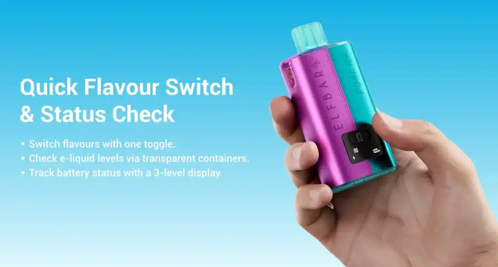 Elf Bar Dual 10K Disposable Vape Kit Flavour Switch