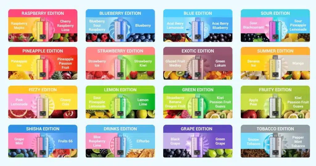 Elf Bar Dual 10K Disposable Vape Kit Flavours