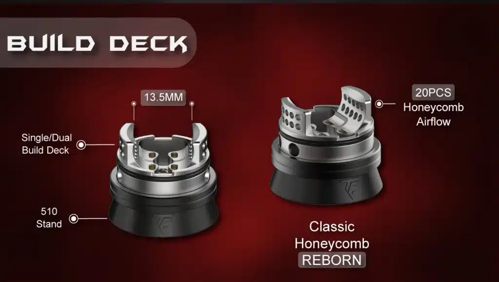 Thunder Cloud Blaze Dual Coil RDA Build Deck