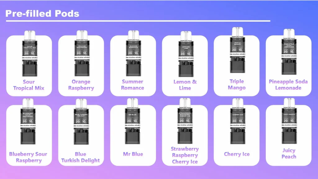 Juicy Pod NovaMax 10K Prefilled Pods Flavours