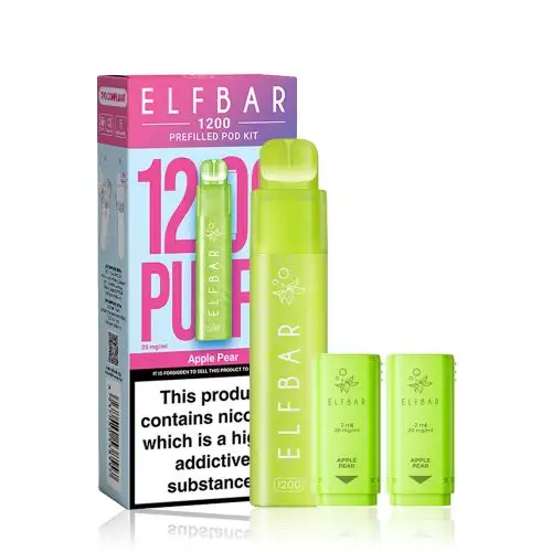 Elf Bar 1200 Puff Disposable Pod Kit Apple Pear