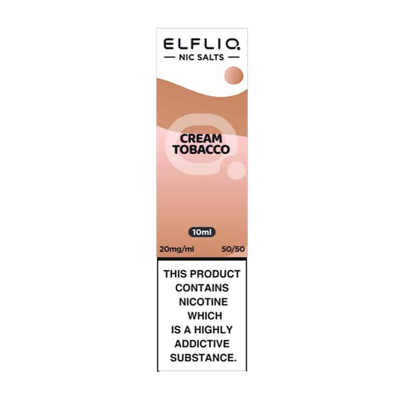 Elf Bar Elfliq Nic Salts 10ml Cream Tobacco