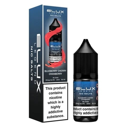 Elux Legend Nic Salts 10ml Blueberry Cherry Cranberry