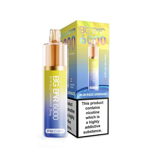 Feoba Big Bar 6000 Disposable Vape 20mg Blue Razz Lemonade