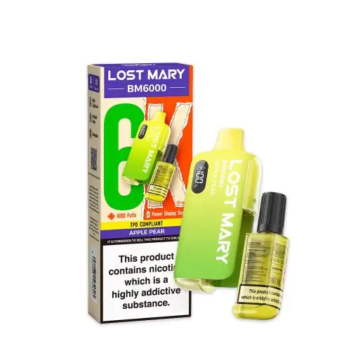 Lost Mary BM6000 Big Puff Disposable Vape Apple Pear