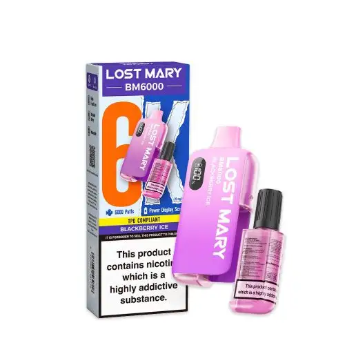 Lost Mary BM6000 Big Puff Disposable Vape Blackberry Ice