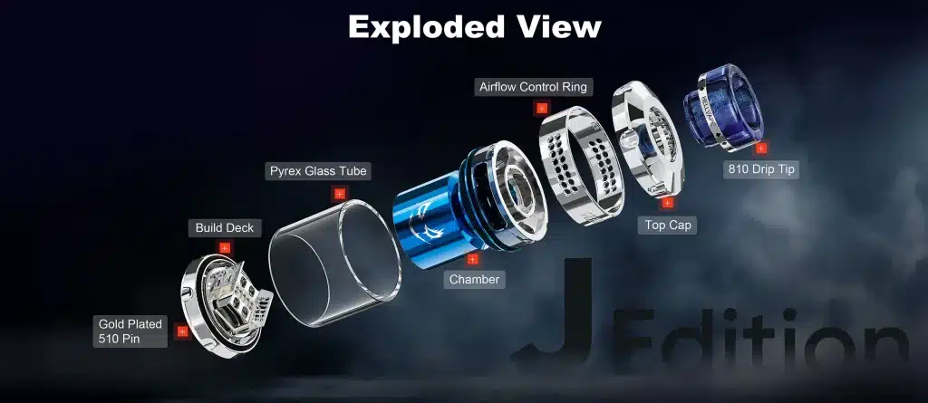 Hellvape Dead Rabbit 3 RTA J Edition Exploded View
