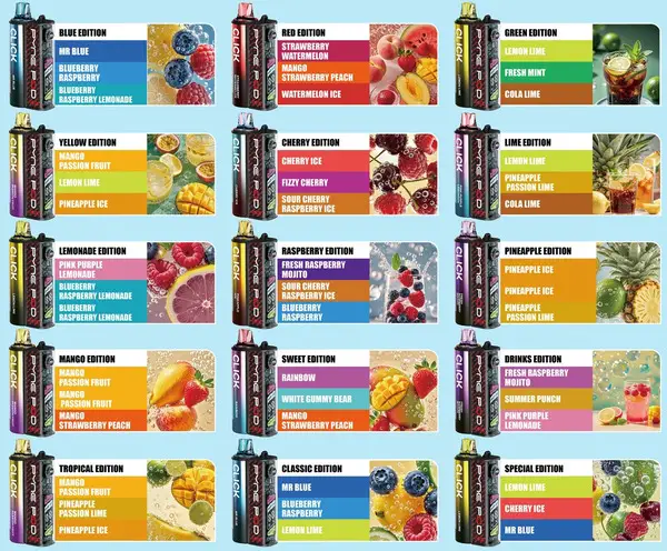 Pyne Pod Click 50K Vape Kit Flavours