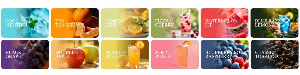 Vaporesso Dojo Blast 10K Prefilled Pods Flavours