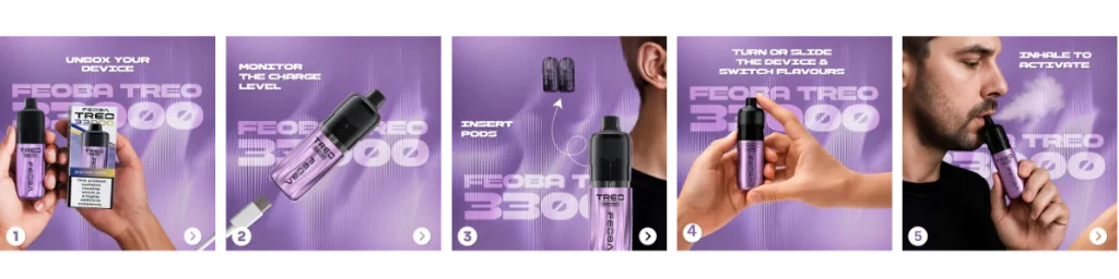 Feoba Treo 33K Prefilled Vape Kit How To Use