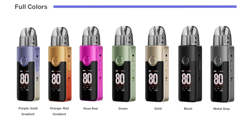 VooPoo Vinci E80 Pod Vape Kit Colours