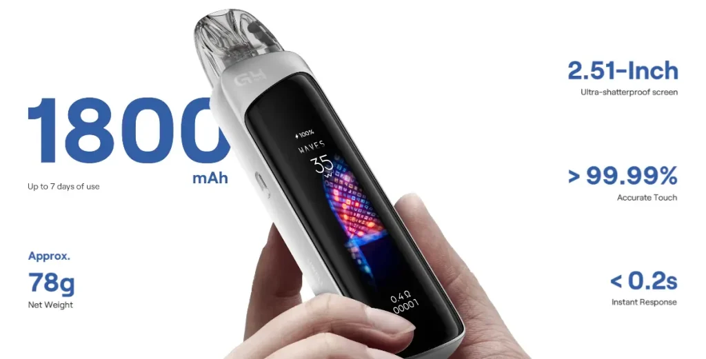 Uwell Caliburn G4 Pro Vape Kit Key Features