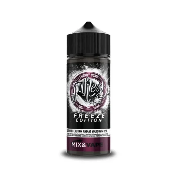 Ruthless E-Liquid Range 100ml Cherry Bomb Freeze Edition