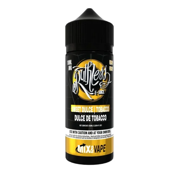 Ruthless E-Liquid Range 100ml Dulce De Tobacco