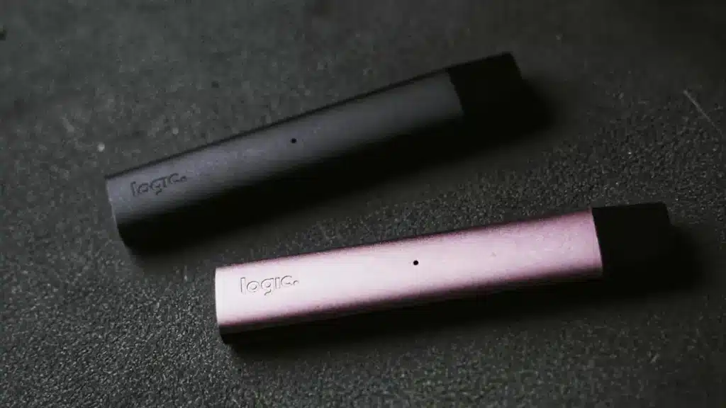 Two disposable vapes.