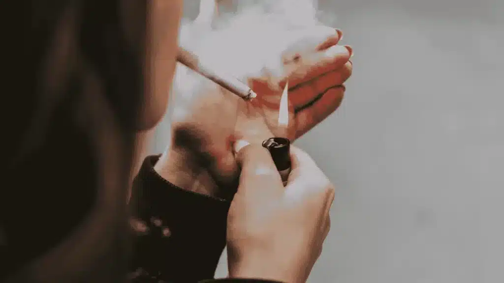 Woman smoking
