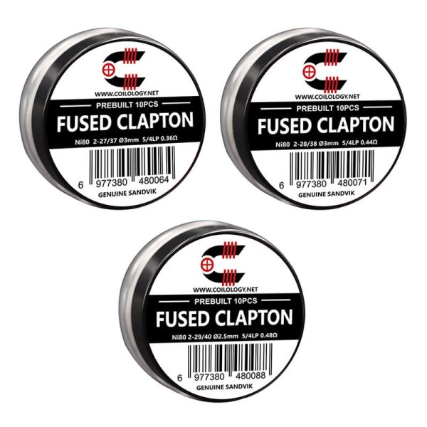 Coilology Prebuilt Sandvik Fused Clapton Coils