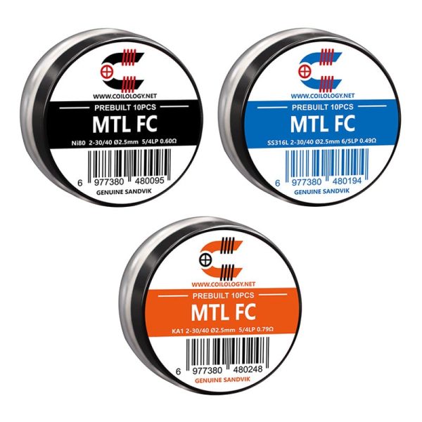Coilology Prebuilt Sandvik MTL Fused Clapton Coils