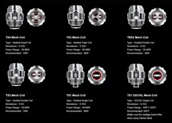 Freemax Fireluke 2/Twister TX Series Coils 5pcs - Image 4