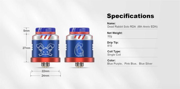 Hellvape Dead Rabbit Solo RDA 6th Anniversary Edition - Image 8