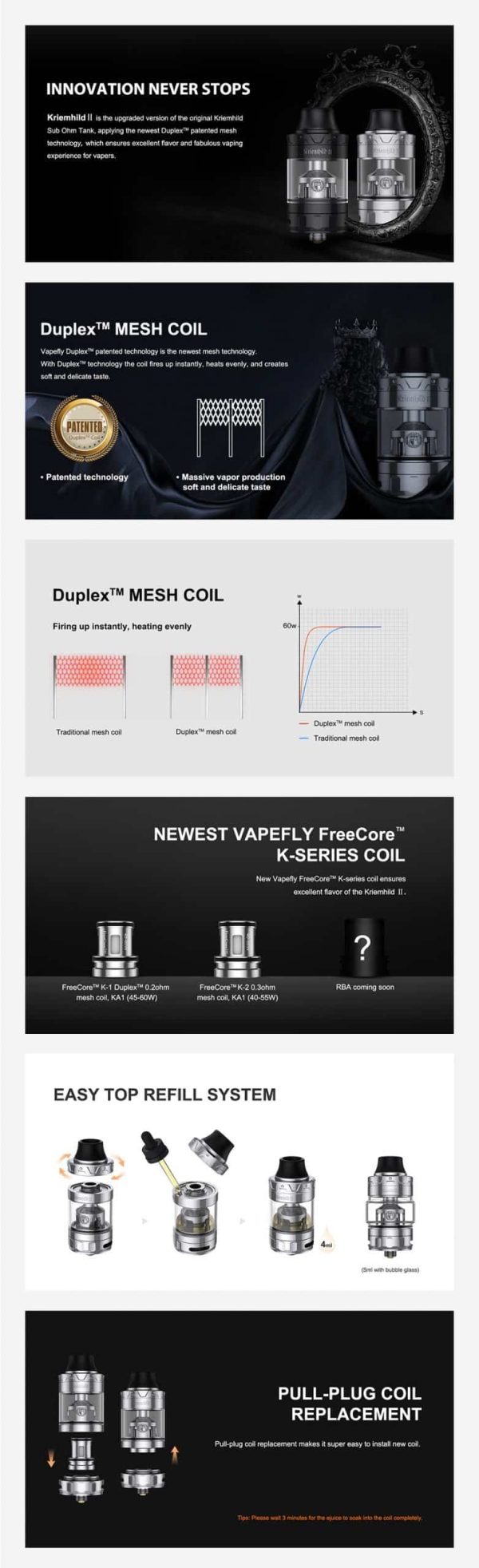 Vapefly Kriemhild 2 Sub Ohm Tank - Image 2