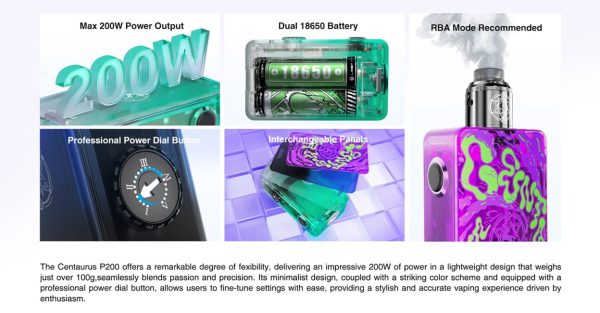 Lost Vape Centaurus P200 Mod - Image 9