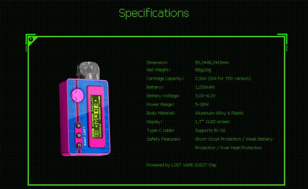 Lost Vape Ursa Pocket Pod Kit - Image 10