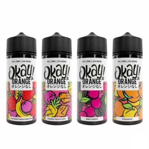 Okay! Orange E-Liquid Range 100ml