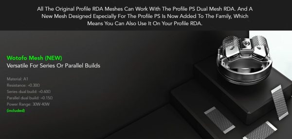 Wotofo Profile PS Dual Mesh RDA - Image 3