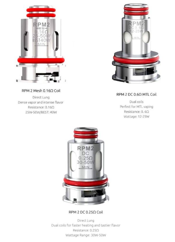 SMOK RPM 2 Replacement Coil 5pcs - Image 2