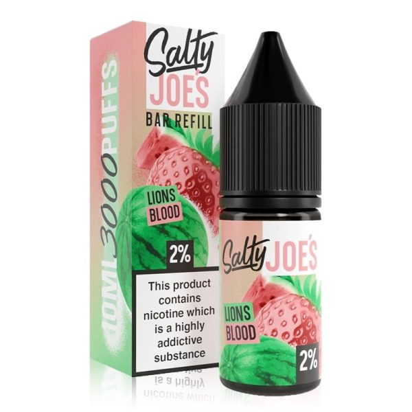 Salty Joe's Bar Refill Nic Salts 10ml - Image 9
