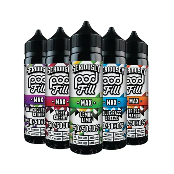 Seriously Pod Fill MAX 50/50 E-liquid by Doozy