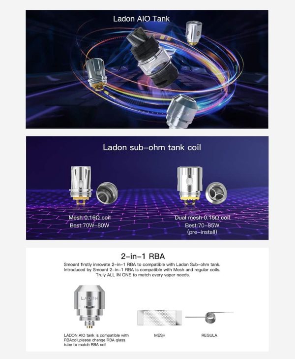 Smoant Ladon AIO Tank UK - Image 2