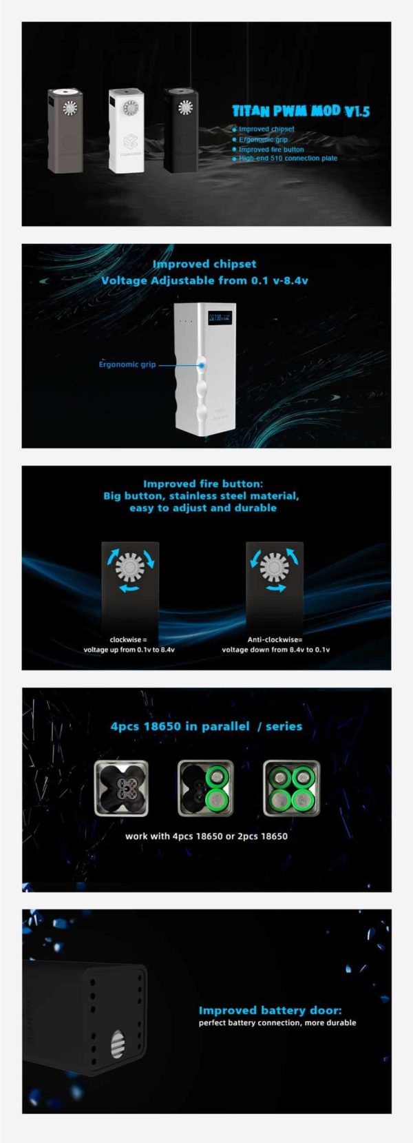 Steam Crave Titan PWM V1.5 300W Mod - Image 3