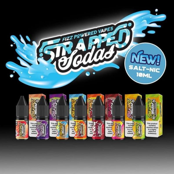 Strapped Sodas Nic Salts NEW RANGE