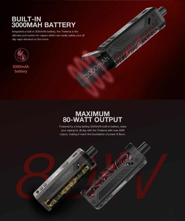 Lost Vape Thelema 80W Pod Kit XL - Image 6