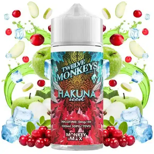 Twelve Monkeys Iced E-Liquid 100ml
