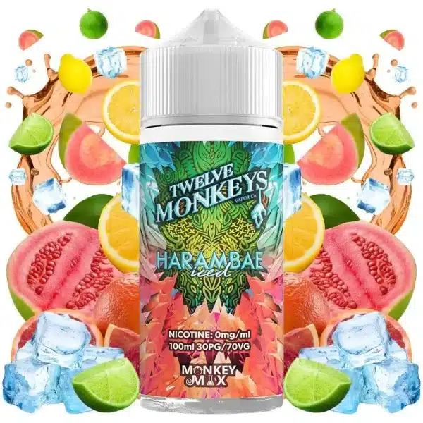 Twelve Monkeys Iced E-Liquid 100ml - Image 2