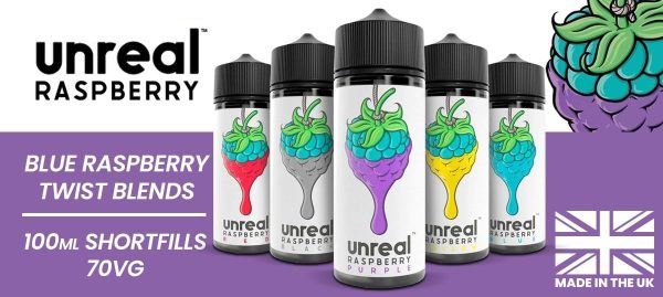 Unreal Raspberry E-liquid 100ml - Image 3