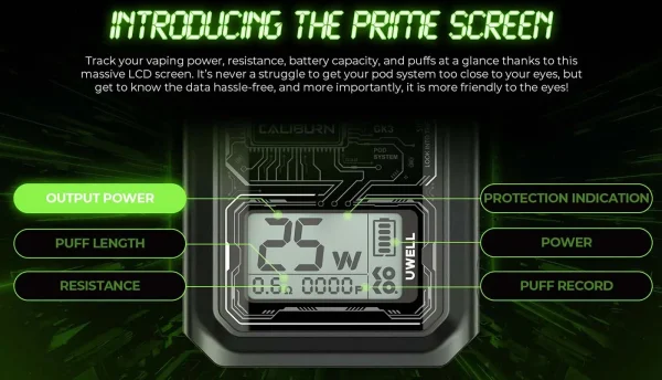 Uwell Caliburn GK3 Pod Kit - Image 7