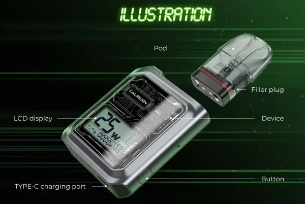 Uwell Caliburn GK3 Pod Kit - Image 9