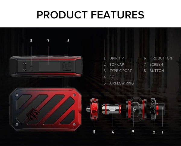 Uwell CROWN 5 Kit 200W UK - Image 2