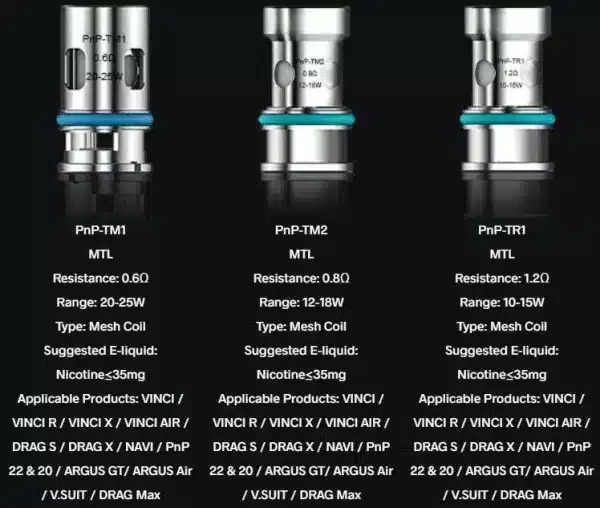 VOOPOO PnP-TM1/TM2/TR1 Mesh Coil 5pcs - Image 5