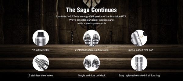 Vapefly Brunhilde 1o3 RTA Atomiser - Image 8