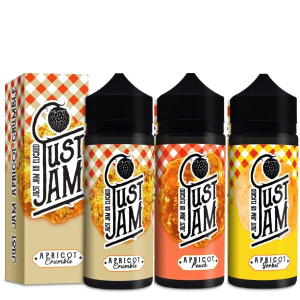 Just Jam Apricot eLiquid Range 100ml