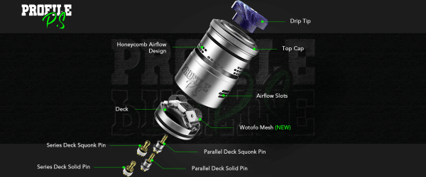 Wotofo Profile PS Dual Mesh RDA - Image 6