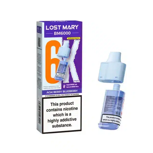 Lost Mary BM6000 Refill Pods Acai Berry Blueberry