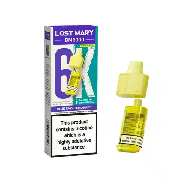 Lost Mary BM6000 Refill Pods Blue Razz Lemonade