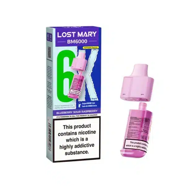 Lost Mary BM6000 Refill Pods Blueberry Sour Raspberry