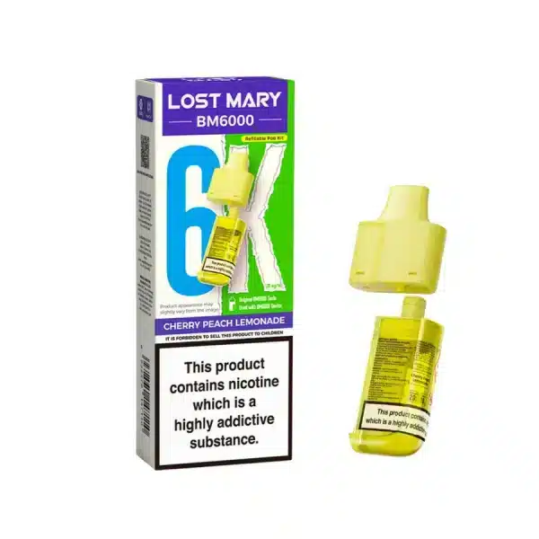 Lost Mary BM6000 Refill Pods Cherry Peach Lemonade